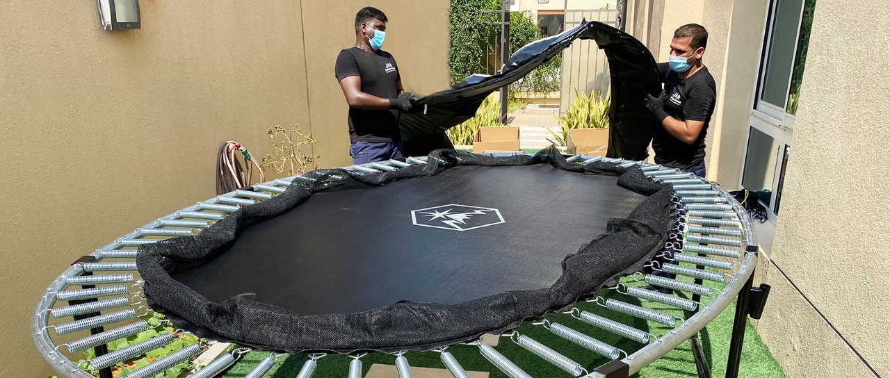 Spring free trampoline